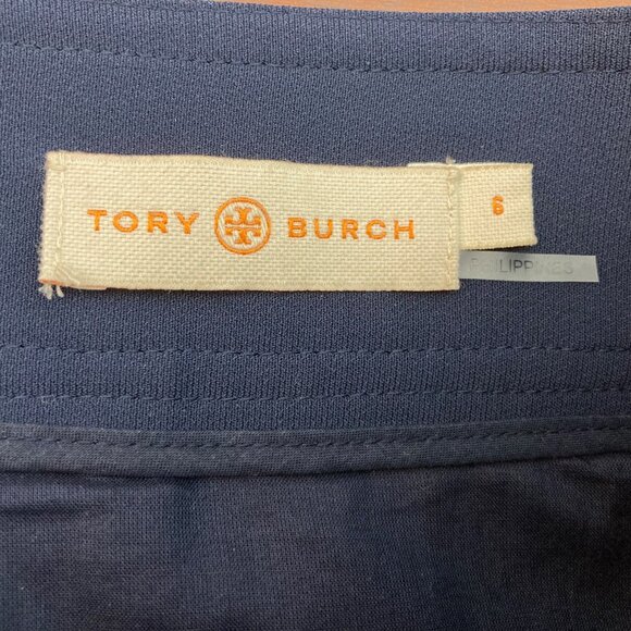Tory Burch Pants Womens 6 Navy Button Detail Cropped Sailor Nautical Minimalist - Picture 8 of 11